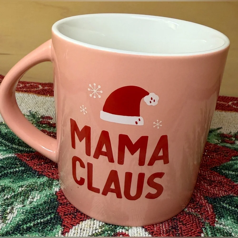 Pink 'Mama Claus' Mug Double Sided NWT - Picture 3 of 6